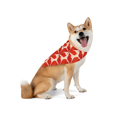 Scarlet Bloom Pet Bandana