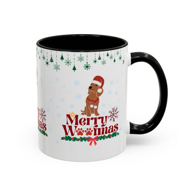 Merry Woofmas Mug – Cute Christmas Dog Mug with Santa Hat | Holiday Gift for Dog Lovers & Pet Parents