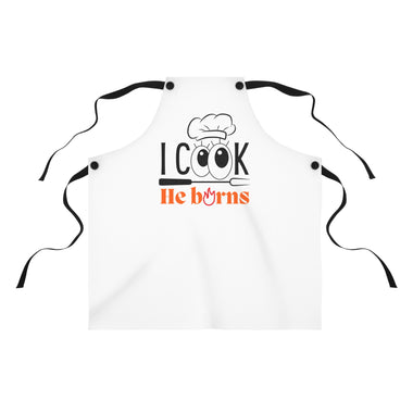 Whimink - I cook, He burns - White Apron