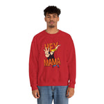 Hey Mama Johnny Bravo Sweatshirt – Retro Cartoon Graphic Winter Crewneck for Men and Women