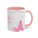 Sparkle Season Christmas Mug | Pink Holiday Mug for Women | Cute Aesthetic Winter Mug | Glitter-Inspired Pink Christmas Cup | Festive Gift for Her