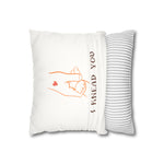 WhimInk I Knead You Pillowcase/ Cushion Cover - White