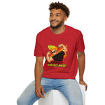 Warning: Heavy Flex Ahead Graphic T-Shirt | Funny Johnny Bravo Inspired Tee