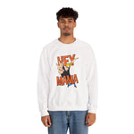 Hey Mama Johnny Bravo Sweatshirt – Retro Cartoon Graphic Winter Crewneck for Men and Women