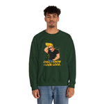 Chill I Know I Look Good Johnny Bravo Graphic Sweatshirt – Funny Retro 90s Cartoon Winter Crewneck