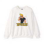 Look But Try Not To Stare Johnny Bravo Sweatshirt – Bold Retro Cartoon Winter Crewneck