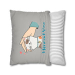 WhimInk I Knead You Pillowcase/ Cushion Covers - Grey