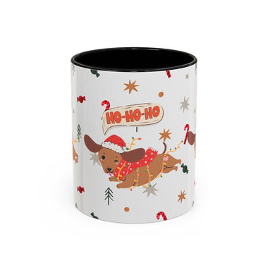 Cute Puppy Santa Hat Mug | Festive Dog Holiday Coffee Cup | Playful Winter Drinkware | Gift for Dog Lovers