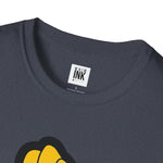 Hey Mama Graphic T-Shirt | Johnny Bravo Face Sticker Illustration Tee