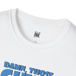 Damn Those Guns Graphic T-Shirt | Johnny Bravo Flexing Biceps Tee