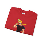 Look But Try Not To Stare Johnny Bravo Sweatshirt – Bold Retro Cartoon Winter Crewneck