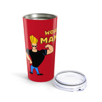 Johnny Bravo Tumbler- Red