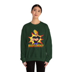 Bravo Energy Johnny Bravo Graphic Sweatshirt – Retro 90s Cartoon Winter Crewneck
