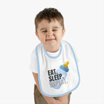 Baby Contrast Trim Jersey Bib