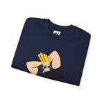 Hunk Johnny Bravo Sweatshirt – Retro Cartoon Graphic Winter Crewneck Unisex
