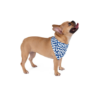 Classic Blue Plaid Dog Bandana