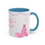 Sparkle Season Christmas Mug | Pink Holiday Mug for Women | Cute Aesthetic Winter Mug | Glitter-Inspired Pink Christmas Cup | Festive Gift for Her