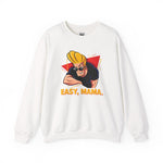 Easy Mama Johnny Bravo Sweatshirt – Retro Cartoon Winter Pullover Unisex Crewneck