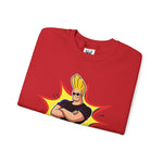 Bravo Energy Johnny Bravo Graphic Sweatshirt – Retro 90s Cartoon Winter Crewneck