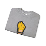Hey Mama Johnny Bravo Sweatshirt – Face Sticker Style Retro Cartoon Winter Crewneck