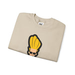 Hey Mama Johnny Bravo Sweatshirt – Face Sticker Style Retro Cartoon Winter Crewneck