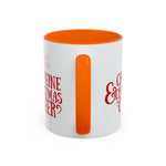 Caffeine and Christmas Cheer Mug | Coffee Lover Holiday Mug | Festive Snowflake & Coffee Bean Cup | Cozy Christmas Drinkware | Gift for Coffee Enthusiasts