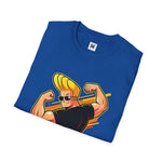 Warning: Heavy Flex Ahead Graphic T-Shirt | Funny Johnny Bravo Inspired Tee