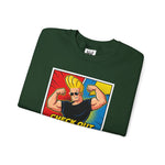 Check Out These Guns Johnny Bravo Sweatshirt – Comic Style Retro Cartoon Winter Crewneck