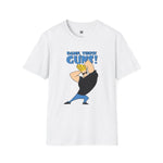 Damn Those Guns Graphic T-Shirt | Johnny Bravo Flexing Biceps Tee