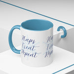 Nap Treat Repeat Mug – Cute Holiday Snowflake Coffee Cup for Cozy Christmas Mornings