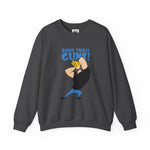 Damn Those Guns Johnny Bravo Sweatshirt – Funny Flexing Cartoon Winter Crewneck