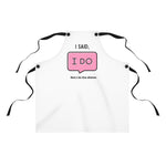 Whimink - I said I DO-  White Couple Apron