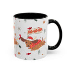 Cute Puppy Santa Hat Mug | Festive Dog Holiday Coffee Cup | Playful Winter Drinkware | Gift for Dog Lovers