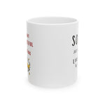 Whimink Looking Like A WOW- 11 oz cup - White