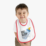 Baby Contrast Trim Jersey Bib