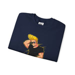 Chill I Know I Look Good Johnny Bravo Graphic Sweatshirt – Funny Retro 90s Cartoon Winter Crewneck