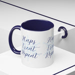 Nap Treat Repeat Mug – Cute Holiday Snowflake Coffee Cup for Cozy Christmas Mornings