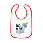 Baby Contrast Trim Jersey Bib