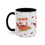Cute Puppy Santa Hat Mug | Festive Dog Holiday Coffee Cup | Playful Winter Drinkware | Gift for Dog Lovers