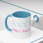 Pretty and Frosted Winter Mug | Pink Aesthetic Snowflake Mug | Cute Christmas Mug for Girls | Frosted Holiday Cup | Pastel Winter Coffee Lover Gift