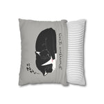 WhimInk Purrfect Day Pillowcase/Cushion Grey