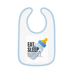 Baby Contrast Trim Jersey Bib