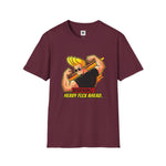 Warning: Heavy Flex Ahead Graphic T-Shirt | Funny Johnny Bravo Inspired Tee