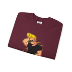 Chill I Know I Look Good Johnny Bravo Graphic Sweatshirt – Funny Retro 90s Cartoon Winter Crewneck