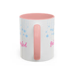 Pretty and Frosted Winter Mug | Pink Aesthetic Snowflake Mug | Cute Christmas Mug for Girls | Frosted Holiday Cup | Pastel Winter Coffee Lover Gift