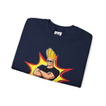 Bravo Energy Johnny Bravo Graphic Sweatshirt – Retro 90s Cartoon Winter Crewneck
