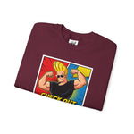 Check Out These Guns Johnny Bravo Sweatshirt – Comic Style Retro Cartoon Winter Crewneck