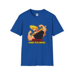 Warning: Heavy Flex Ahead Graphic T-Shirt | Funny Johnny Bravo Inspired Tee