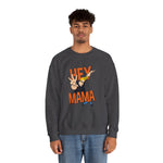 Hey Mama Johnny Bravo Sweatshirt – Retro Cartoon Graphic Winter Crewneck for Men and Women