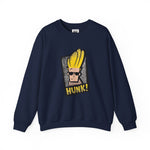 Hunk Johnny Bravo Grunge Sweatshirt – Retro Cartoon Winter Crewneck Unisex